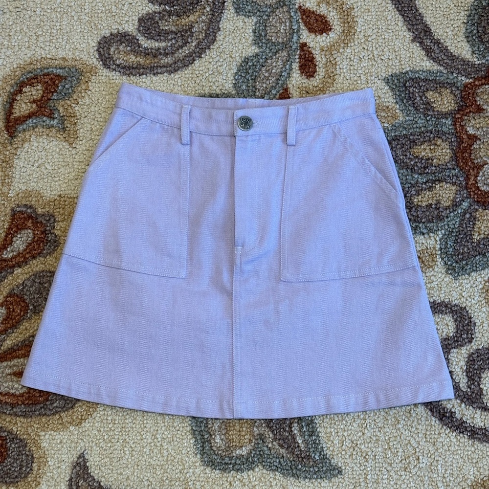 NWOT Lucy & Yak Light Lavender Mini Skirt